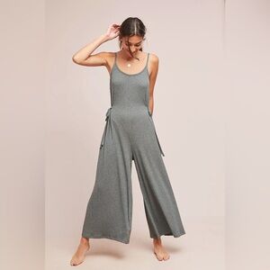 Saturday Sunday Anthropologie Olivia Ribbed Jumpsuit Romper Gray XS